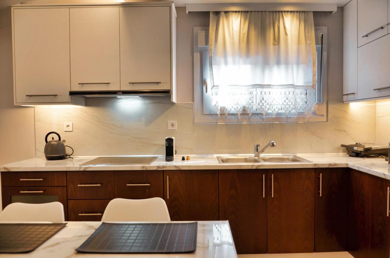 Meteora View Penthouse Apartment Kalampáka Ngoại thất bức ảnh