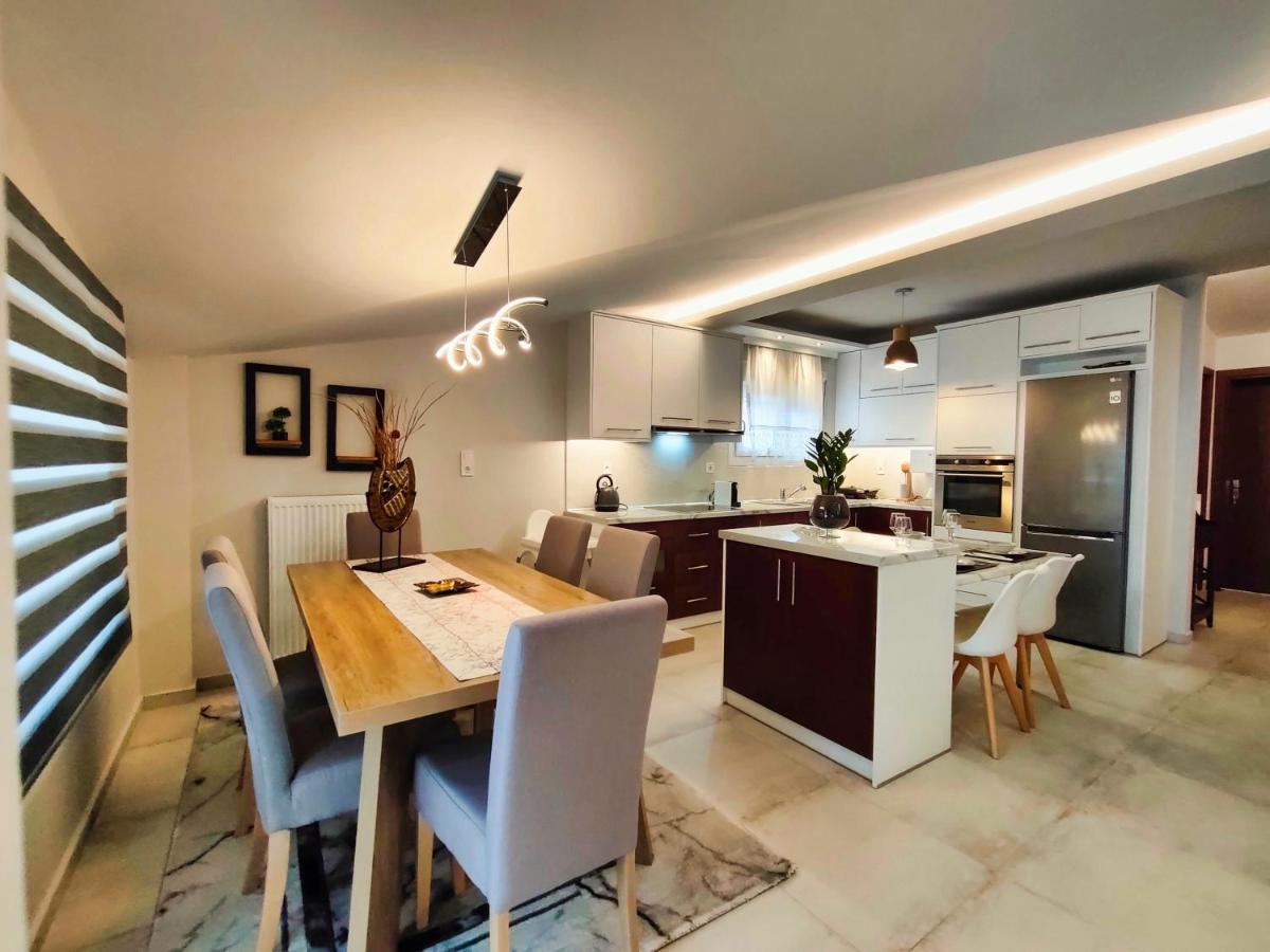 Meteora View Penthouse Apartment Kalampáka Ngoại thất bức ảnh